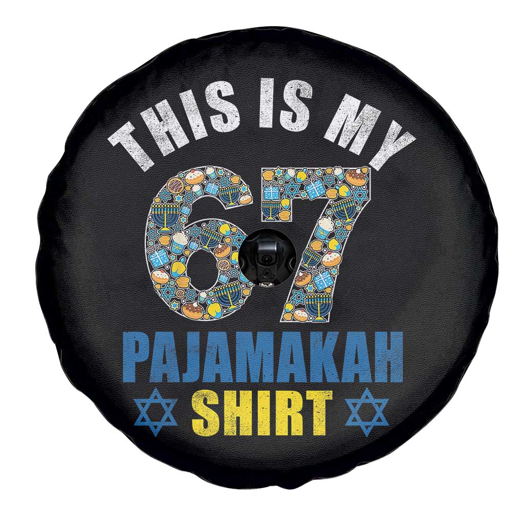 Funny 67 Hanukkah Spare Tire Cover This Is My 67 Pajamakah Gift TS11 Print Your Wear