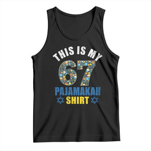 Funny 67 Hanukkah Tank Top This Is My 67 Pajamakah Gift TS11 Black Print Your Wear