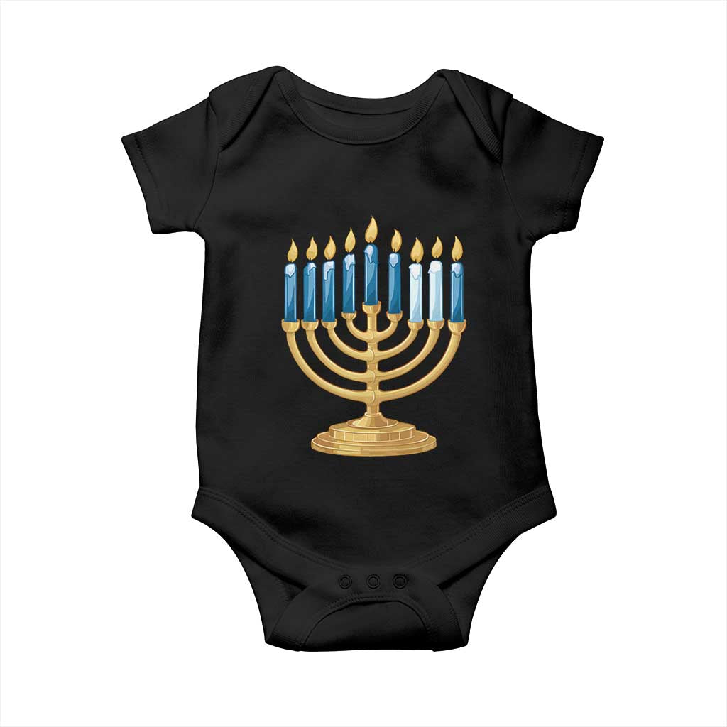 Funny 67 Hanukkah Baby Onesie Chanukah Menorah Sixth Seventh Night TS11 Black Print Your Wear
