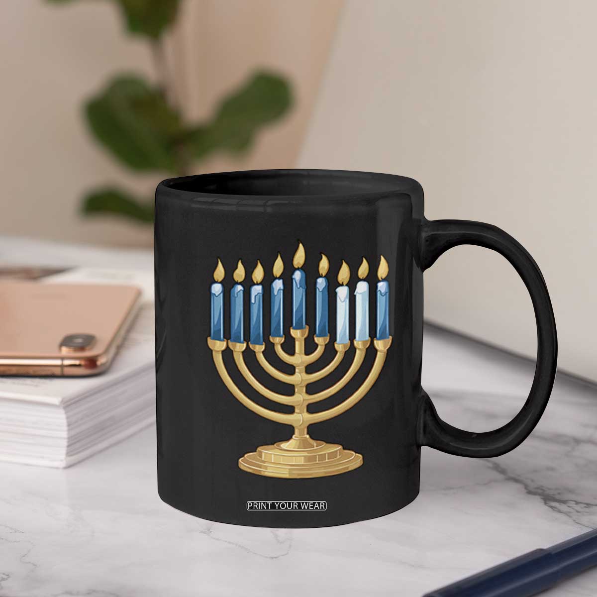 Funny 67 Hanukkah Coffee Mug Chanukah Menorah Sixth Seventh Night TS11 Print Your Wear