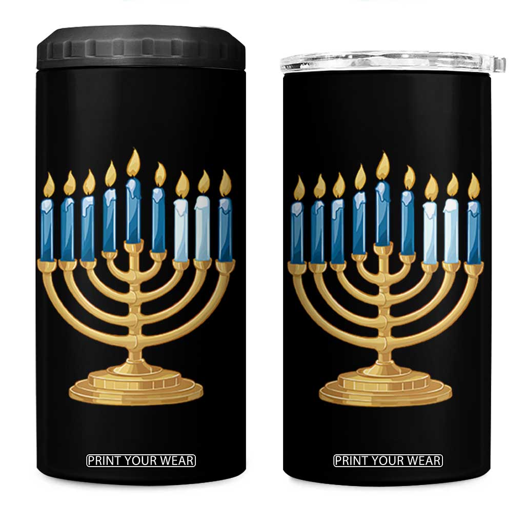 Funny 67 Hanukkah 4 in 1 Can Cooler Tumbler Chanukah Menorah Sixth Seventh Night TS11 One Size: 16 oz Black Print Your Wear