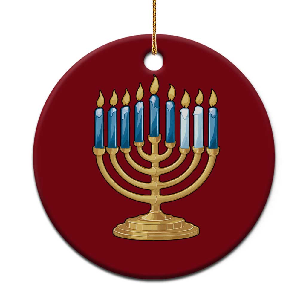 Funny 67 Hanukkah Ceramic Ornament Chanukah Menorah Sixth Seventh Night TS11 1pc Red Print Your Wear