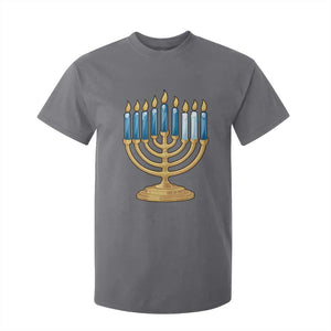 Funny 67 Hanukkah T Shirt For Kid Chanukah Menorah Sixth Seventh Night TS11 Charcoal Print Your Wear