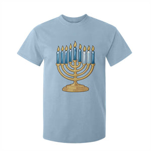 Funny 67 Hanukkah T Shirt For Kid Chanukah Menorah Sixth Seventh Night TS11 Light Blue Print Your Wear