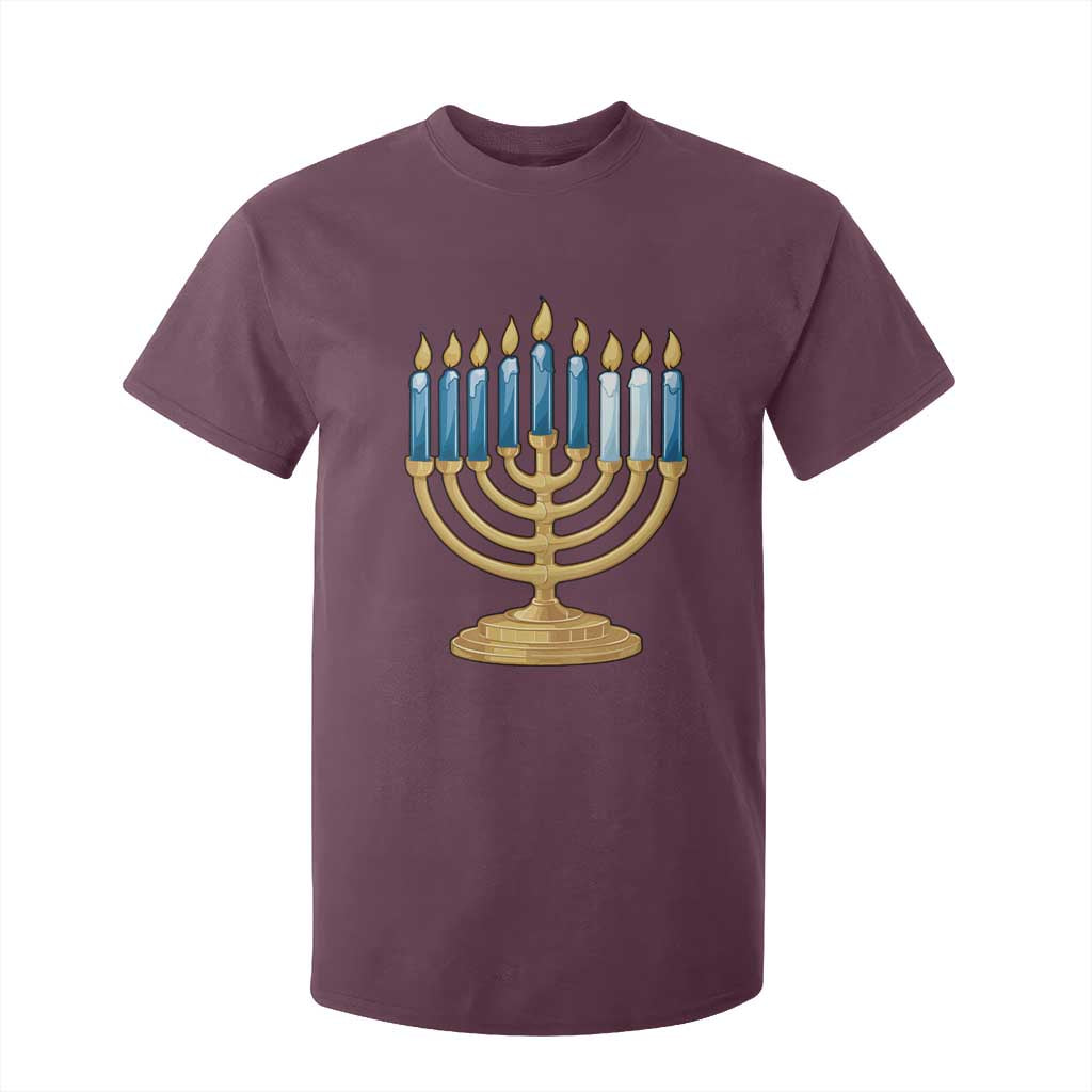 Funny 67 Hanukkah T Shirt For Kid Chanukah Menorah Sixth Seventh Night TS11 Maroon Print Your Wear
