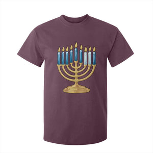 Funny 67 Hanukkah T Shirt For Kid Chanukah Menorah Sixth Seventh Night TS11 Maroon Print Your Wear
