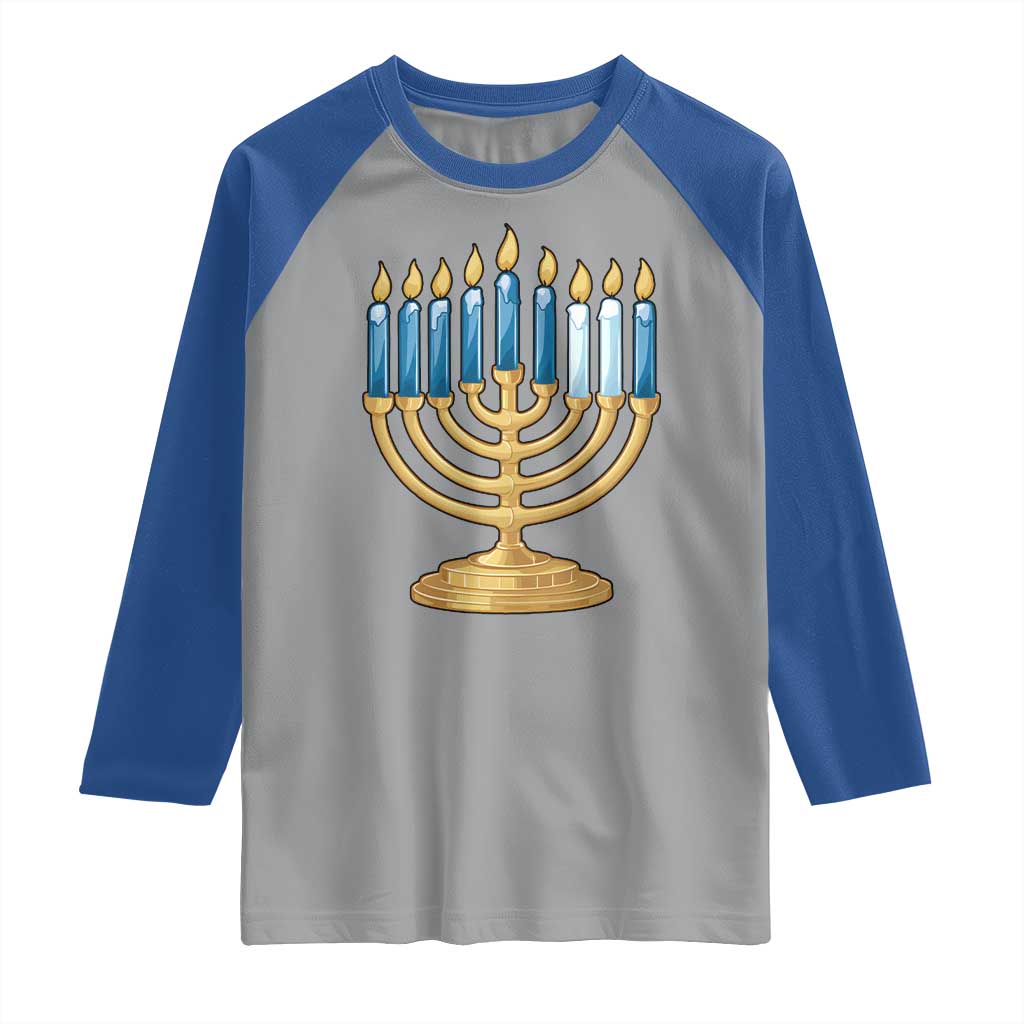 Funny 67 Hanukkah Raglan Shirt Chanukah Menorah Sixth Seventh Night TS11 Sport Gray Royal Print Your Wear