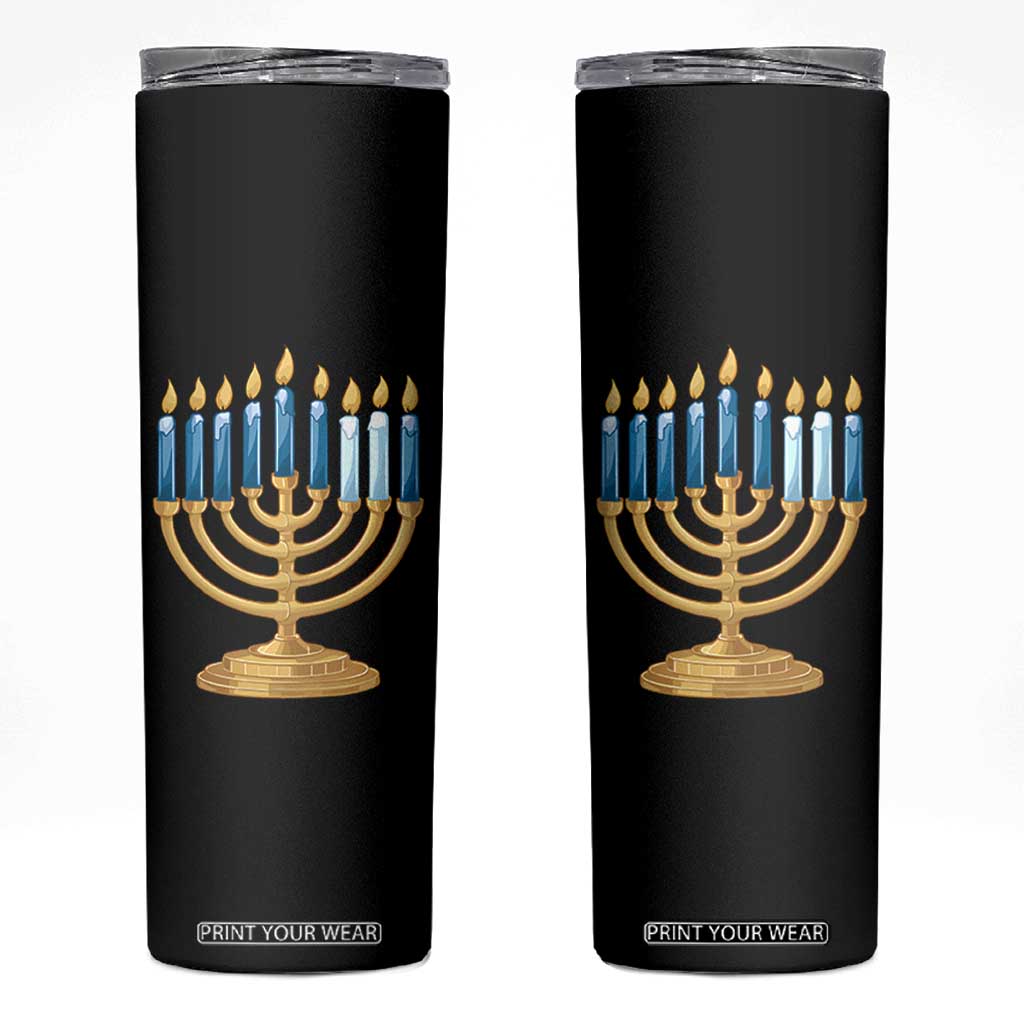 Funny 67 Hanukkah Skinny Tumbler Chanukah Menorah Sixth Seventh Night TS11 Black Print Your Wear