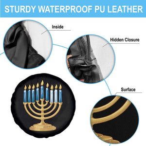 Funny 67 Hanukkah Spare Tire Cover Chanukah Menorah Sixth Seventh Night TS11 Print Your Wear