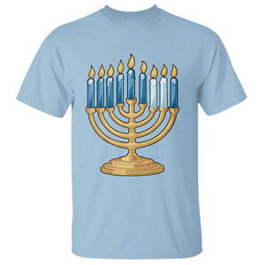 Funny 67 Hanukkah T Shirt Chanukah Menorah Sixth Seventh Night TS11 Light Blue Print Your Wear