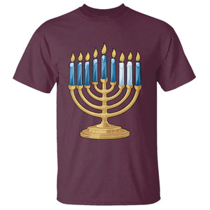 Funny 67 Hanukkah T Shirt Chanukah Menorah Sixth Seventh Night TS11 Maroon Print Your Wear