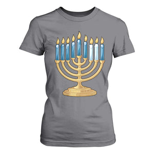 Funny 67 Hanukkah T Shirt For Women Chanukah Menorah Sixth Seventh Night TS11 Charcoal Print Your Wear