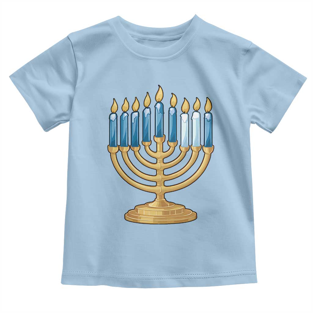 Funny 67 Hanukkah Toddler T Shirt Chanukah Menorah Sixth Seventh Night TS11 Light Blue Print Your Wear
