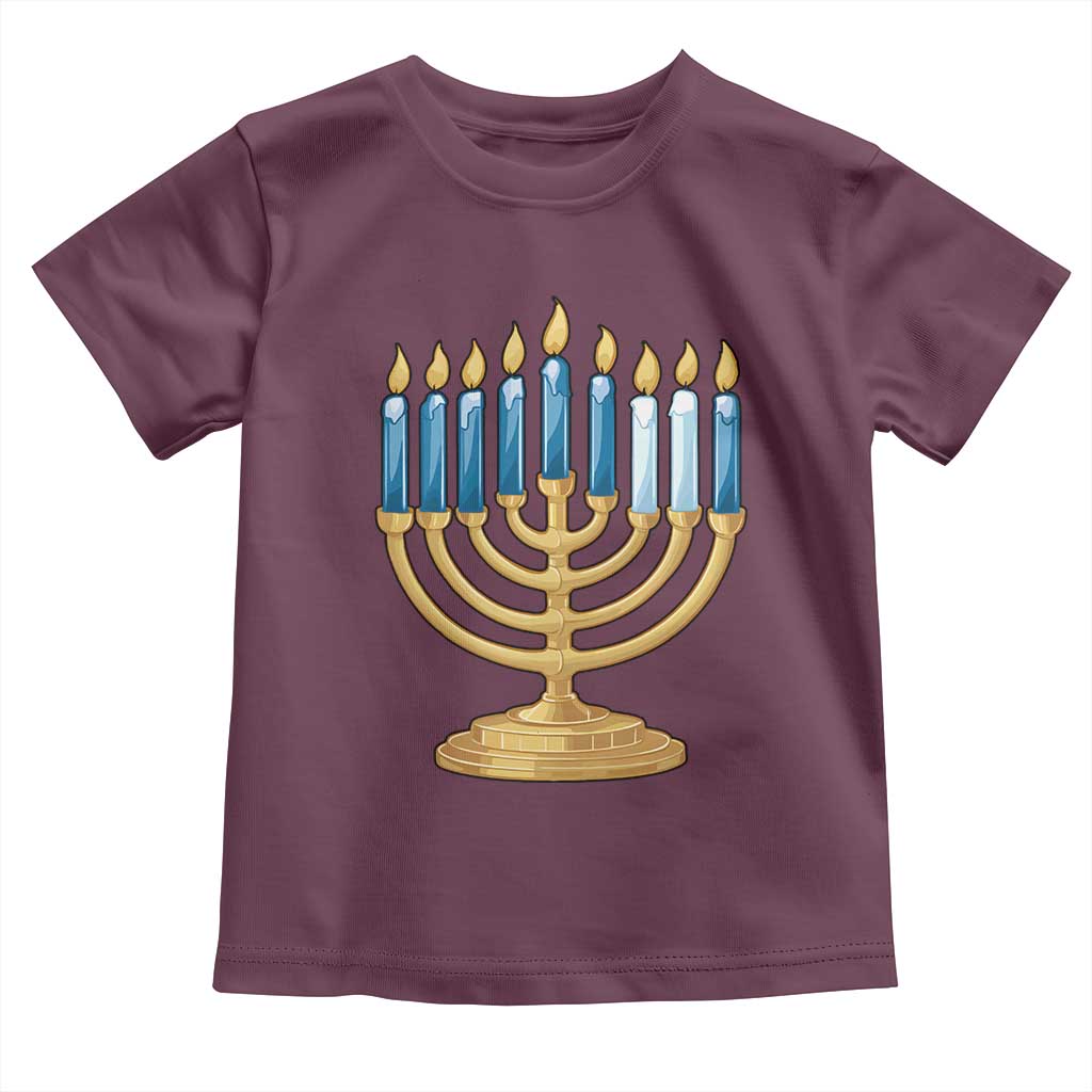 Funny 67 Hanukkah Toddler T Shirt Chanukah Menorah Sixth Seventh Night TS11 Maroon Print Your Wear