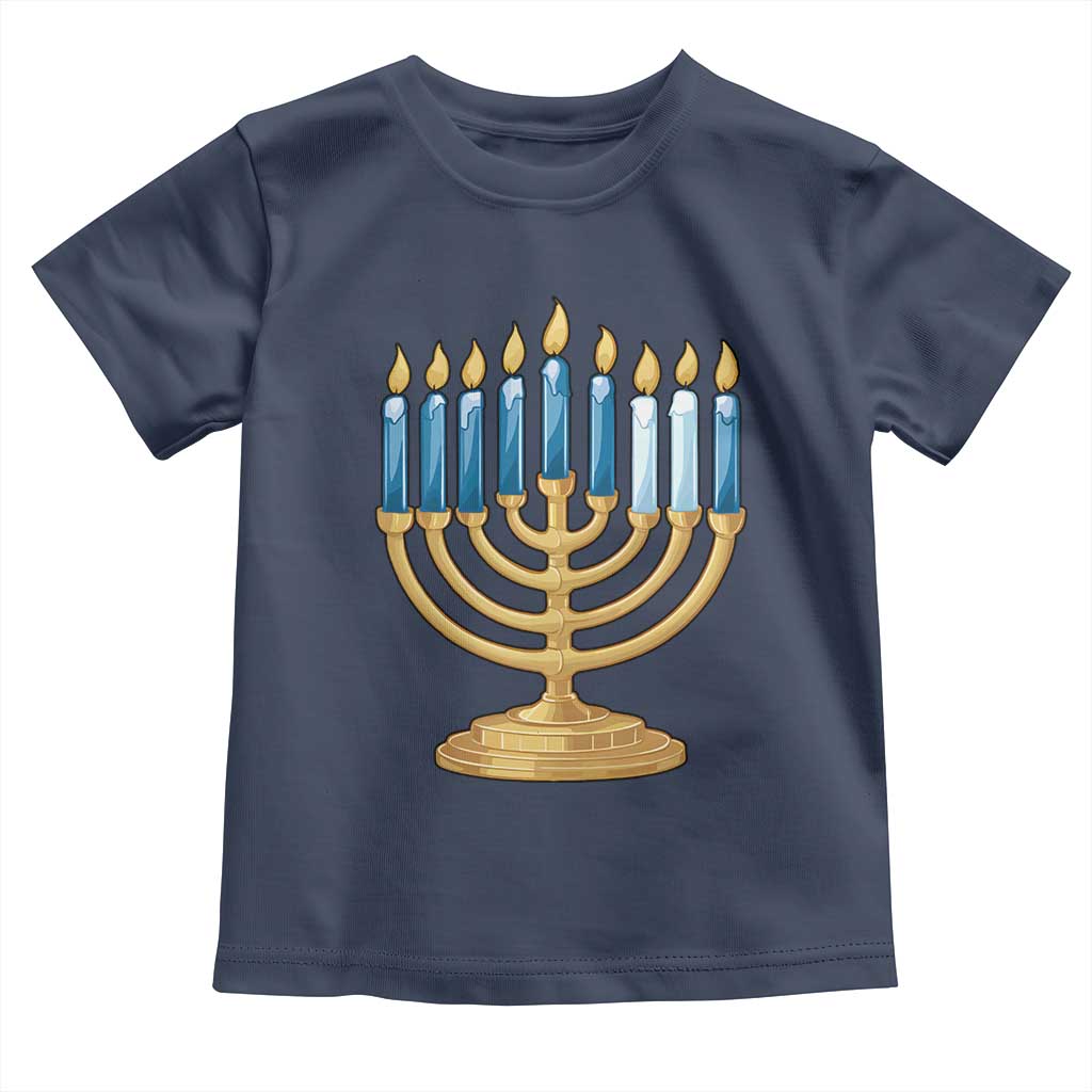 Funny 67 Hanukkah Toddler T Shirt Chanukah Menorah Sixth Seventh Night TS11 Navy Print Your Wear