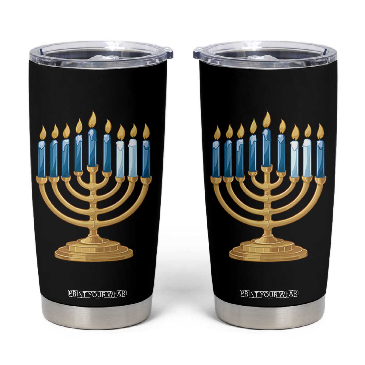 Funny 67 Hanukkah Tumbler Cup Chanukah Menorah Sixth Seventh Night TS11 Black Print Your Wear