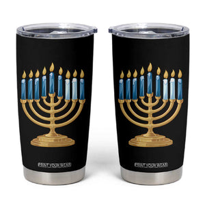 Funny 67 Hanukkah Tumbler Cup Chanukah Menorah Sixth Seventh Night TS11 Black Print Your Wear