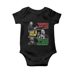 Martin Luther King MLK Quotes Black History Leaders Baby Onesie TS11 Black Print Your Wear