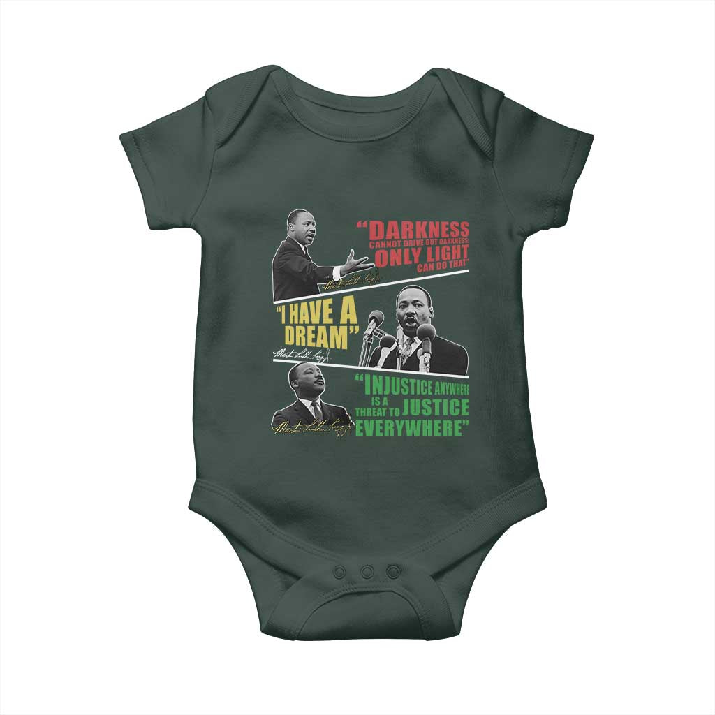 Martin Luther King MLK Quotes Black History Leaders Baby Onesie TS11 Print Your Wear