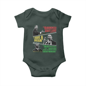 Martin Luther King MLK Quotes Black History Leaders Baby Onesie TS11 Print Your Wear