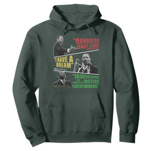 Martin Luther King MLK Quotes Black History Leaders Hoodie TS11 Dark Forest Green Print Your Wear