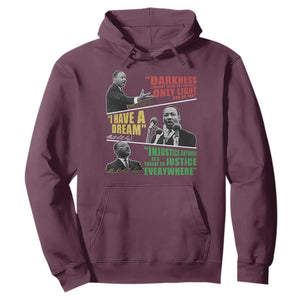 Martin Luther King MLK Quotes Black History Leaders Hoodie TS11 Maroon Print Your Wear