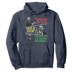 Martin Luther King MLK Quotes Black History Leaders Hoodie TS11 Navy Print Your Wear