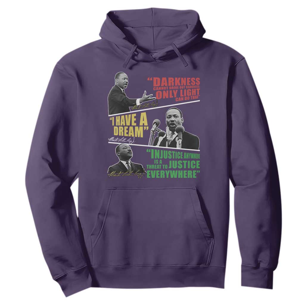 Martin Luther King MLK Quotes Black History Leaders Hoodie TS11 Purple Print Your Wear