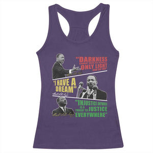Martin Luther King MLK Quotes Black History Leaders Racerback Tank Top TS11 Purple Print Your Wear