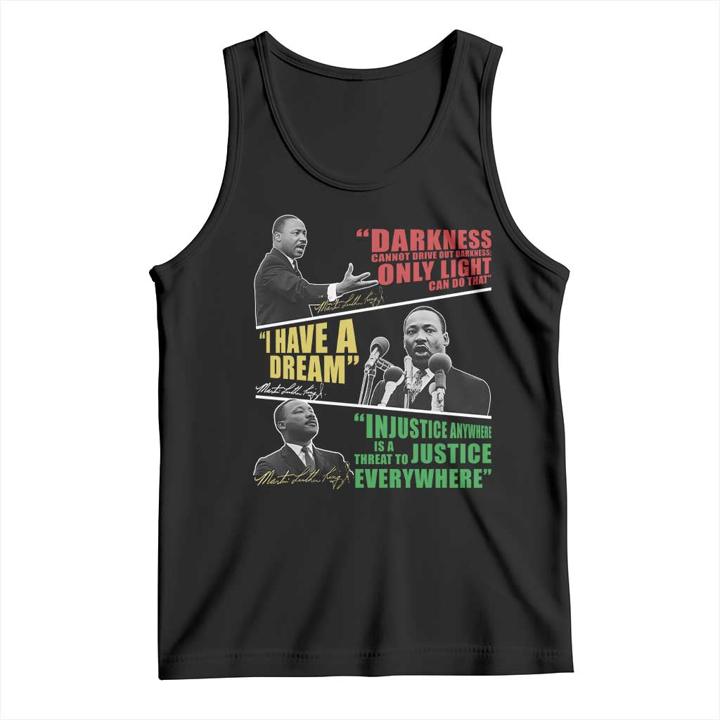 Martin Luther King MLK Quotes Black History Leaders Tank Top TS11 Black Print Your Wear