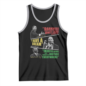 Martin Luther King MLK Quotes Black History Leaders Tank Top TS11 Black Athletic Heather Print Your Wear