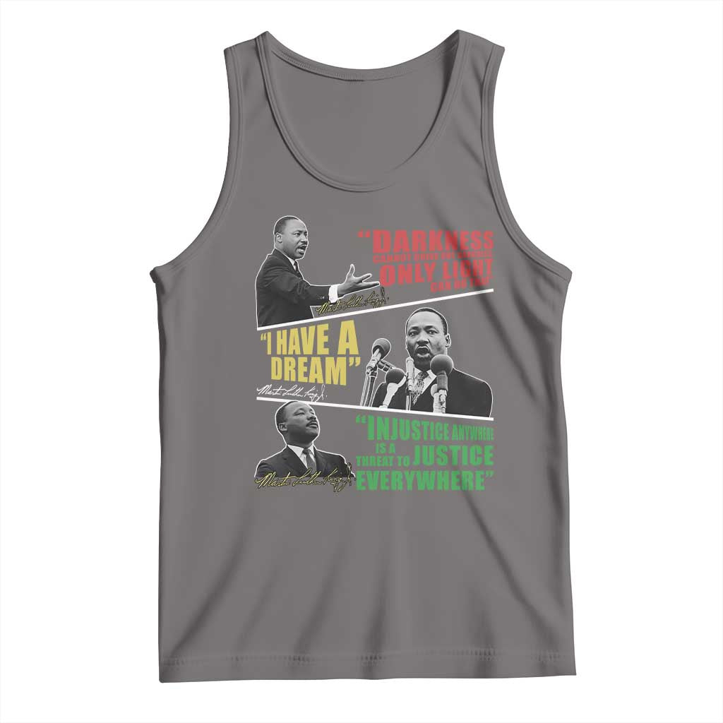 Martin Luther King MLK Quotes Black History Leaders Tank Top TS11 Deep Heather Print Your Wear