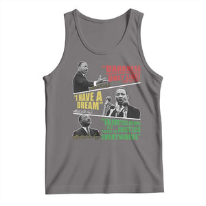 Martin Luther King MLK Quotes Black History Leaders Tank Top TS11 Deep Heather Print Your Wear