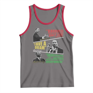 Martin Luther King MLK Quotes Black History Leaders Tank Top TS11 Deep Heather Red Print Your Wear