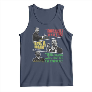 Martin Luther King MLK Quotes Black History Leaders Tank Top TS11 Navy Print Your Wear
