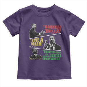 Martin Luther King MLK Quotes Black History Leaders Toddler T Shirt TS11 Purple Print Your Wear