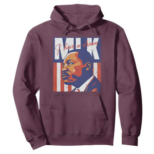MLK Day I Have A Dream Hoodie Martin Luther King Vintage American Flag Black History Month TS11 Maroon Print Your Wear