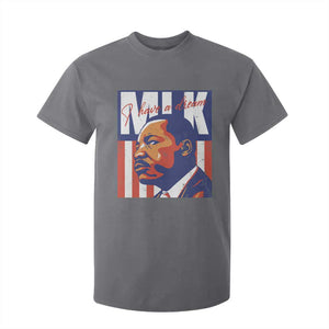 MLK Day I Have A Dream T Shirt For Kid Martin Luther King Vintage American Flag Black History Month TS11 Charcoal Print Your Wear