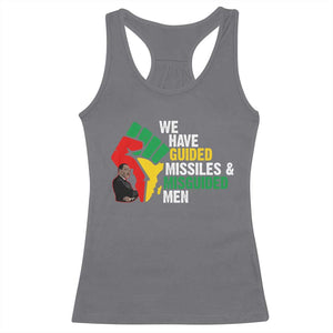 MLK Quotes We Have Guided Missiles And Misguided Men Racerback Tank Top Dr Martin Luther King Jr TS11 Charcoal Print Your Wear