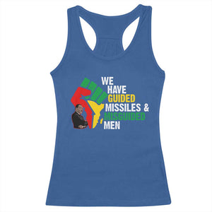 MLK Quotes We Have Guided Missiles And Misguided Men Racerback Tank Top Dr Martin Luther King Jr TS11 Royal Blue Print Your Wear