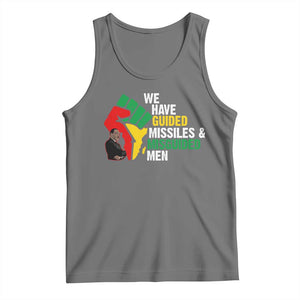 MLK Quotes We Have Guided Missiles And Misguided Men Tank Top Dr Martin Luther King Jr TS11 Black Heather Print Your Wear