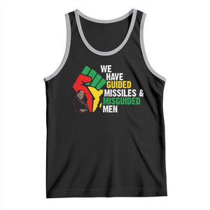 MLK Quotes We Have Guided Missiles And Misguided Men Tank Top Dr Martin Luther King Jr TS11 Black Athletic Heather Print Your Wear