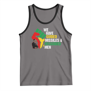 MLK Quotes We Have Guided Missiles And Misguided Men Tank Top Dr Martin Luther King Jr TS11 Deep Heather Black Print Your Wear