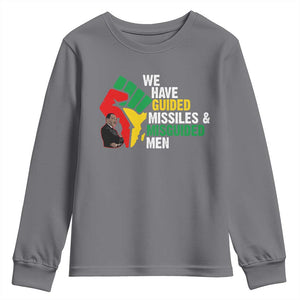 MLK Quotes We Have Guided Missiles And Misguided Men Youth Sweatshirt Dr Martin Luther King Jr TS11 Charcoal Print Your Wear