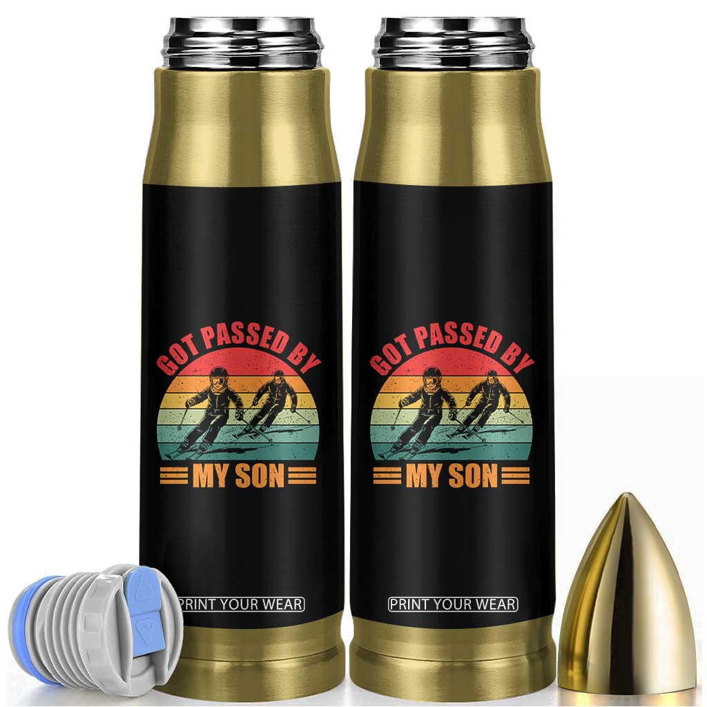 Funny Skiing Ski Dad Bullet Tumbler Got Passed By My Son Retro Vintage TS11 Black Print Your Wear