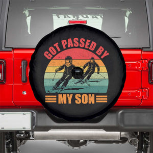 Funny Skiing Ski Dad Spare Tire Cover Got Passed By My Son Retro Vintage TS11 Black Print Your Wear