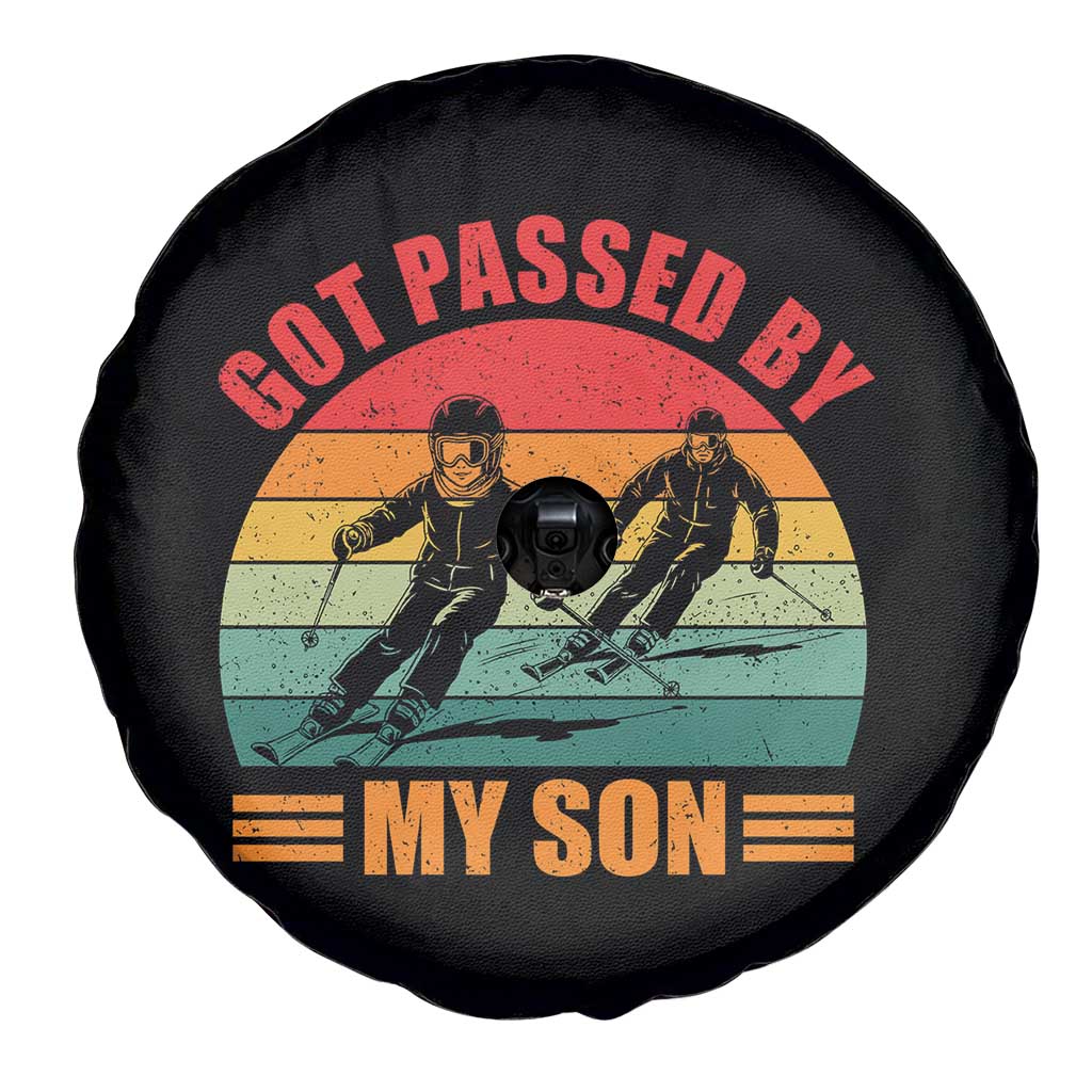 Funny Skiing Ski Dad Spare Tire Cover Got Passed By My Son Retro Vintage TS11 Print Your Wear