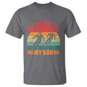Funny Skiing Ski Dad T Shirt Got Passed By My Son Retro Vintage TS11 Charcoal Print Your Wear