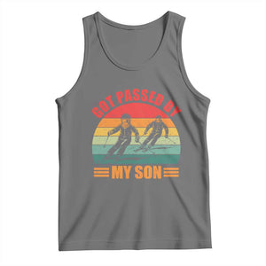 Funny Skiing Ski Dad Tank Top Got Passed By My Son Retro Vintage TS11 Black Heather Print Your Wear