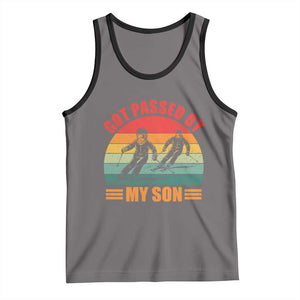 Funny Skiing Ski Dad Tank Top Got Passed By My Son Retro Vintage TS11 Deep Heather Black Print Your Wear